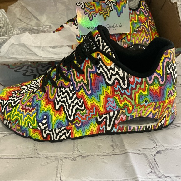 Designer, Jen Stark sketchers; new inbox, RARE! ladies, 7 1/2 US - Picture 4 of 4